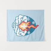 Tenture Changement du froid, Feu de foi - Chrétien motivat (Devant (Horizontal))