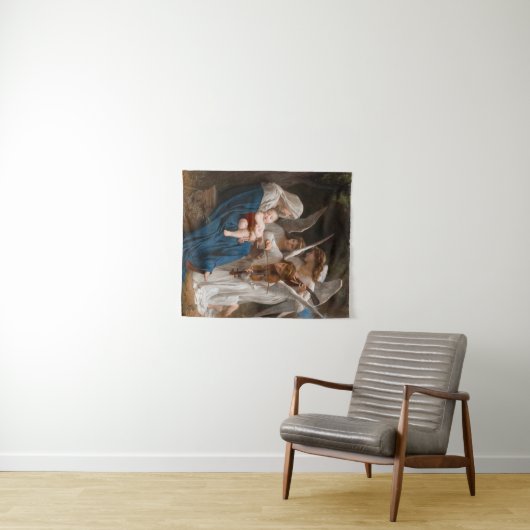 Tenture Chanson des anges de William-Adolphe Bouguereau (En situation (horizontale))