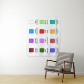 Tenture Chaos Emerald Birthstone Chart Blanc (En situation)