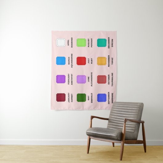 Tenture Chaos Emerald Birthstone Chart rose (En situation)