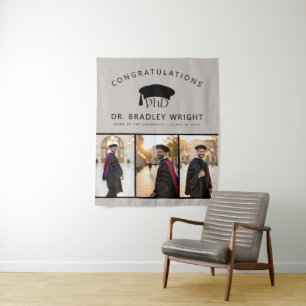 Tenture Chapeau de remise des diplômes de doctorat PhD