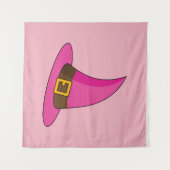 Tenture Chapeau de sorcière rose (Devant (Horizontal))