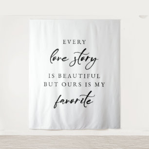 Tenture « Chaque histoire d'amour est belle » Élégant mari