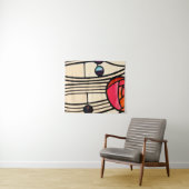 Tenture Charles Rennie Mackintosh Vitrail (En situation (horizontale))