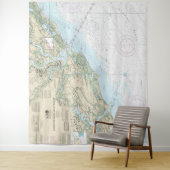 Tenture Charleston Harbour et Approches Graphique nautique (En situation)