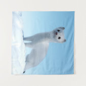 Tenture Charme de la belette arctique (Devant (Horizontal))