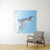 Tenture Charme de la belette arctique (En situation (horizontale))