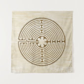 Tenture Chartres Labyrinthe - Symbole spirituel Antique 1 (Devant (Horizontal))