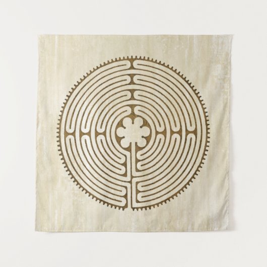 Tenture Chartres Labyrinthe - Symbole spirituel Antique 1 (Devant)
