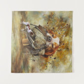 Tenture Chasse à la bécasse avec Bretagne Spaniel (Devant (Horizontal))