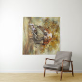 Tenture Chasse à la bécasse avec Bretagne Spaniel (En situation (horizontale))