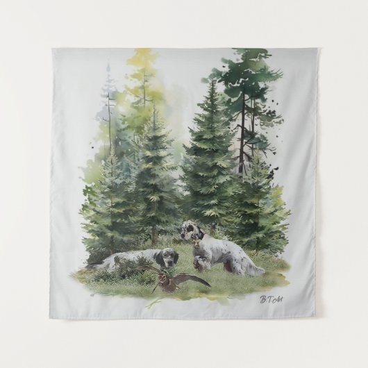Tenture Chasse à la bécasse, Chasse à la bécasse, Art (Devant)
