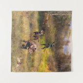 Tenture Chasse au faisan avec un Poudelpointers (Devant (Horizontal))