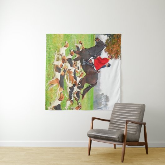 Tenture Chasse aux chiens (En situation (horizontale))