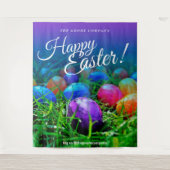 Tenture Chasse aux œufs de printemps de Pâques joyeuse | F (Devant)