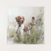 Tenture Chasse avec un chien breton, Art (Devant)