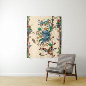 TENTURE CHASSE BESTIAIRE MÉDIÉVALE, CHAT, OISEAU, FALCON (En situation)