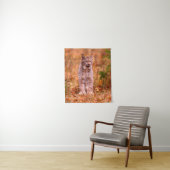 Tenture Chasse Bobcat | Forêt d'automne (En situation)