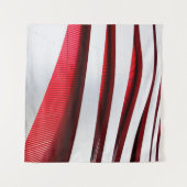 TENTURE CHÂSSIS DE MÉTAL BLANC ET ROUGE (Devant (Horizontal))