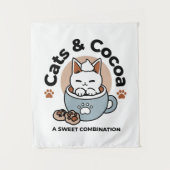 Tenture Chat adorable en Mug Conception de vacances - Chat (Devant)