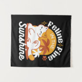 Tenture Chat adorable se relaxer au soleil - Animal de com (Devant (Horizontal))