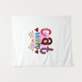 Tenture Chat Art Chat Maman2 (Devant (Horizontal))