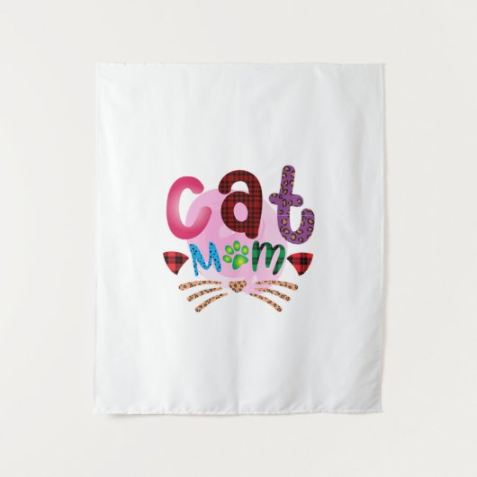 Tenture Chat Art Chat Maman2 (Devant)