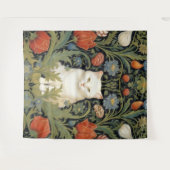 Tenture Chat blanc Art nouveau dans le jardin (Devant (Horizontal))