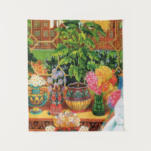 Tenture Chat Botaniste De Louis Wain (Devant)