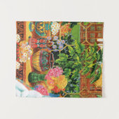 Tenture Chat Botaniste De Louis Wain (Devant (Horizontal))