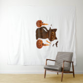 Tenture Chat Citrouille Creeper Halloween cadeau T-Shi sur (En situation (horizontale))