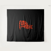 Tenture Chat Citrouille Jack-o'-lantern Halloween Hommes F (Devant (Horizontal))