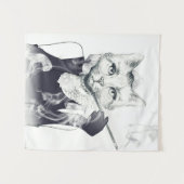 Tenture Chat de charme (Devant (Horizontal))