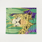 Tenture Chat de jungle grand (Devant (Horizontal))