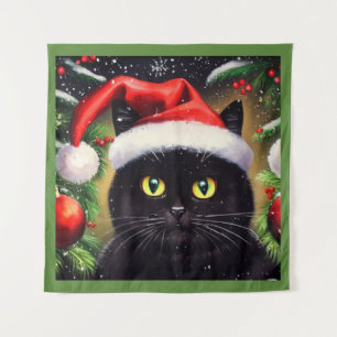 Tenture Chat de Noël 6