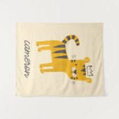 Tenture Chat de tigre sauvage (Devant (Horizontal))