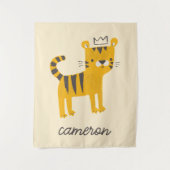 Tenture Chat de tigre sauvage (Devant)