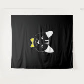 Tenture Chat drôle mignon (Devant (Horizontal))