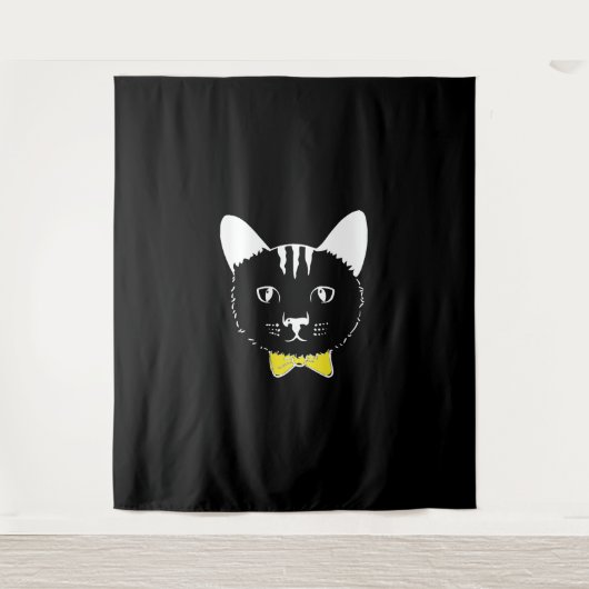 Tenture Chat drôle mignon (Devant)