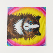 Tenture Chat en arc-en-ciel, Louis Wain (Devant (Horizontal))