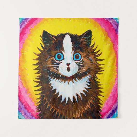 Tenture Chat en arc-en-ciel, Louis Wain (Devant)