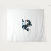 Tenture Chat en costume Orca (Devant (Horizontal))