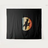 Tenture Chat équitation Dinosaur Vintage Retro Funny Graph (Devant (Horizontal))