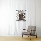 Tenture Chat Grumpy Halloween T-shirt classique (En situation)