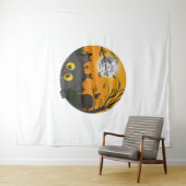 Tenture Chat Halloween Kitten Halloween Costume d'Hallowee (En situation (horizontale))