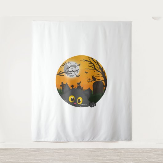 Tenture Chat Halloween Kitten Halloween Costume d'Hallowee (Devant)