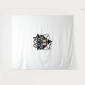 Tenture Chat Kitten Kitty Novelty Funny Halloween Éffrayan (Devant (Horizontal))