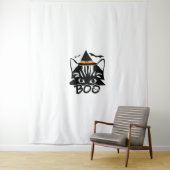 Tenture Chat Kitten Kitty Novelty Funny Halloween Éffrayan (En situation)