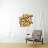 Tenture Chat maman mignonne - Art égyptien ancien T-Shi su (En situation (horizontale))