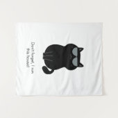 Tenture Chat mignon - Je dirige cette maison maintenant ! (Devant (Horizontal))